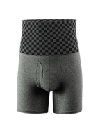 Men's Tummy Control Boxer Briefs With Functional Fly