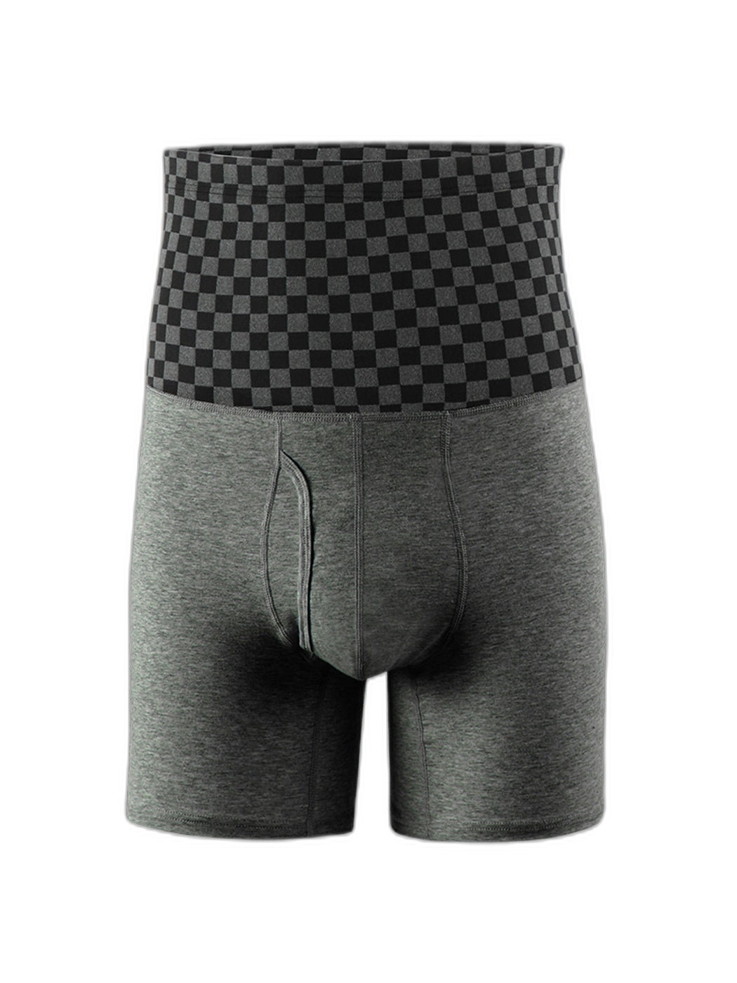 Men's Tummy Control Boxer Briefs With Functional Fly