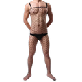 'Show It All' Mens Fishnet Bodysuit