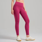 Womens High-Waist Butt-Lifting Fleece-Lined Nude-Feel Sports Tight Yoga Pants