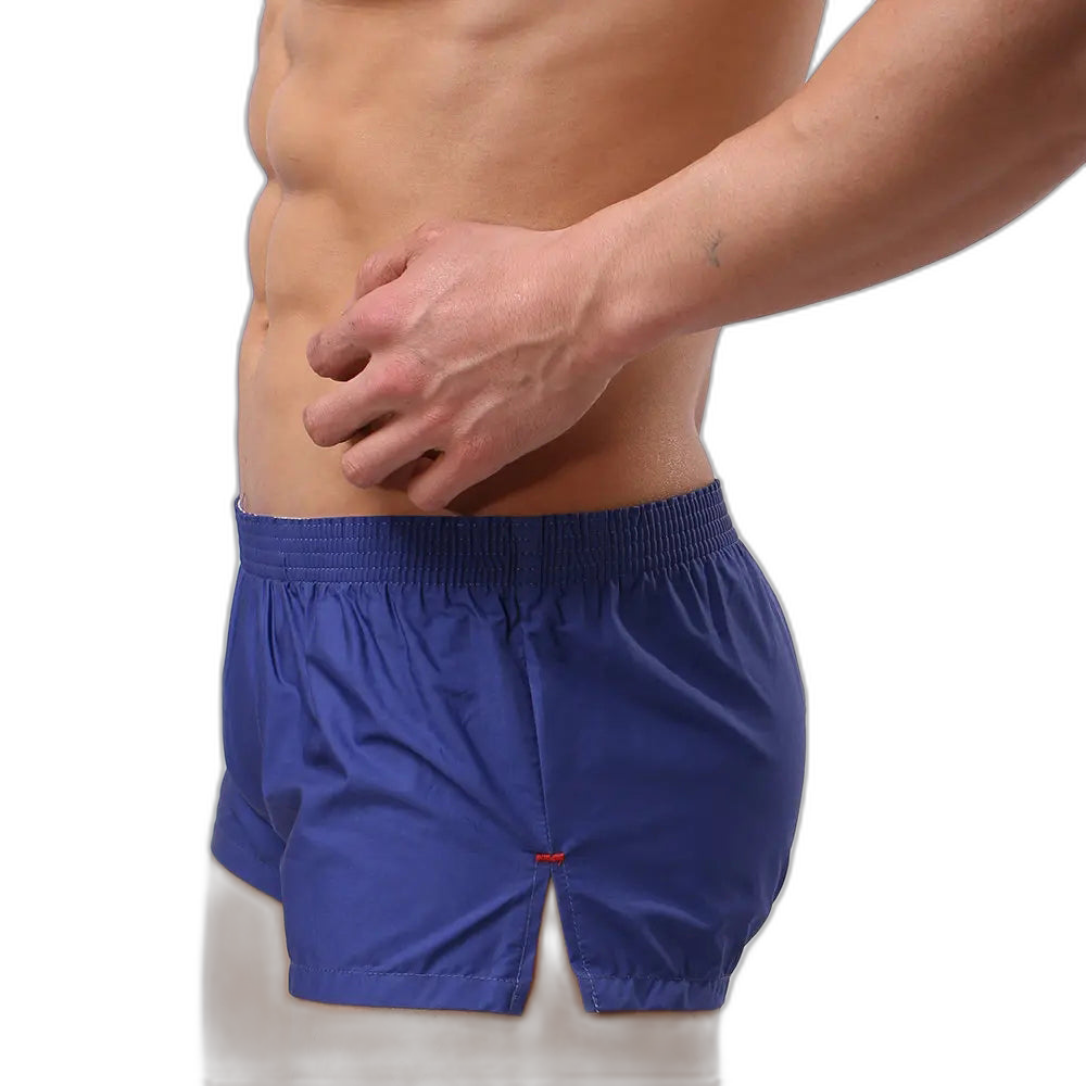 Casual Home Cotton Pouch Breathable Boxer Briefs for Men