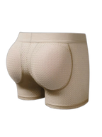 Sponge Cushion Mesh Buttock Boxer Briefs