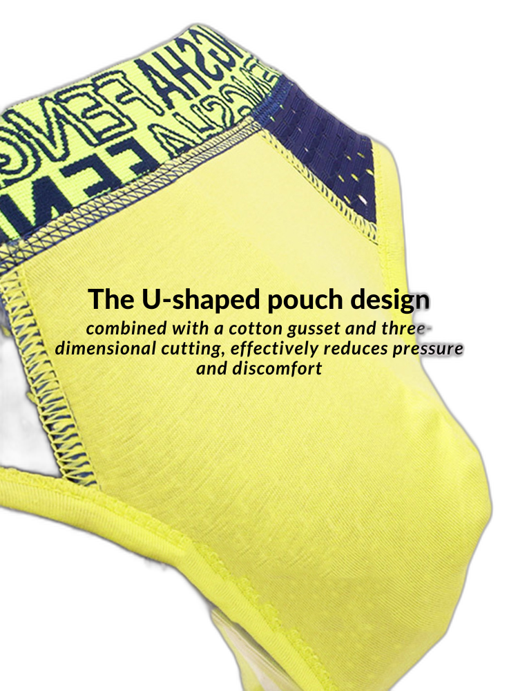 2 Pack Men's Breathable Youth U-Convex Pouch Briefs