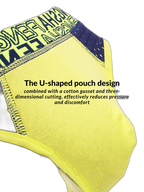 2 Pack Men's Breathable Youth U-Convex Pouch Briefs