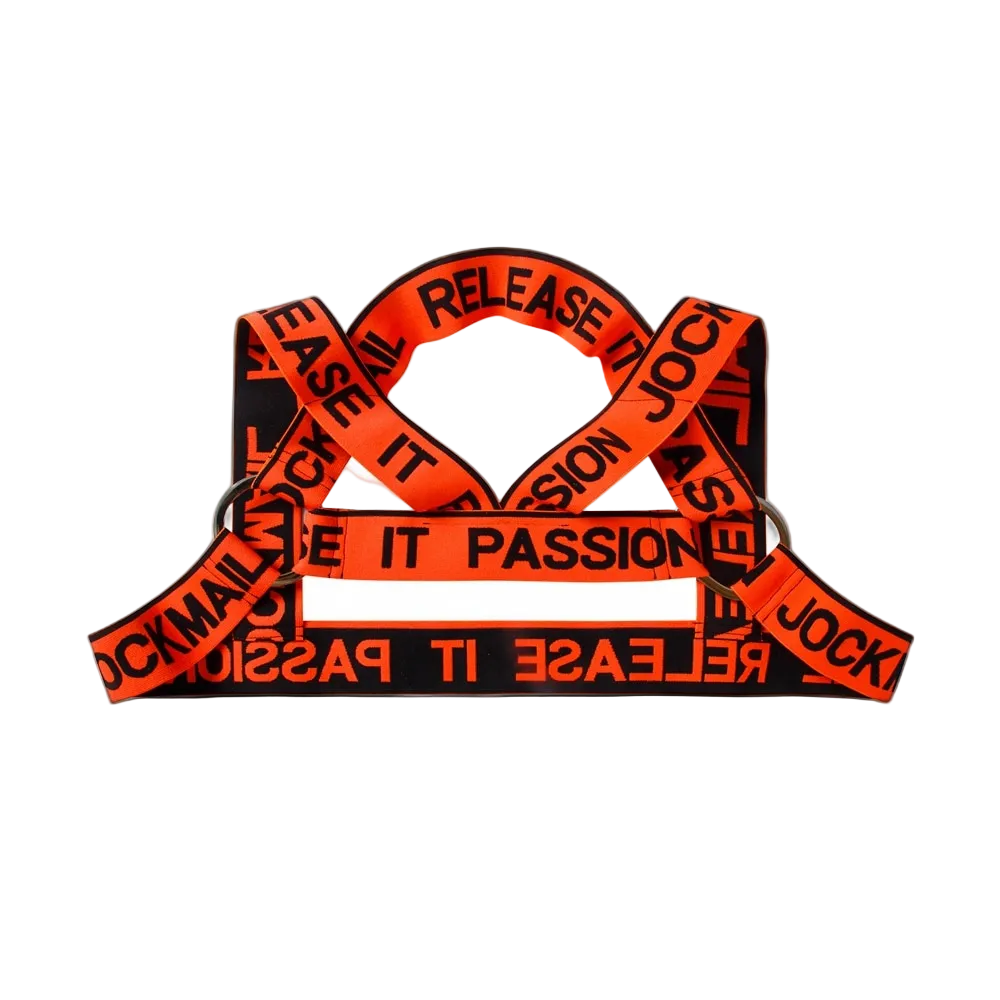 Jockmail Neon Release It Passion Elastic Chest Harness