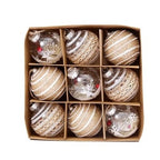 Christmas Decorations 6CM Painted PET
