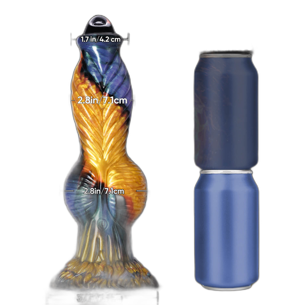 Phoenix II - 10.2 Inch Thrusting & Vibrating Dildo - Knot Dildo with Remote