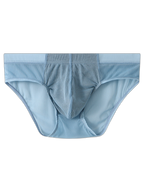 2 Pack Men’s Striped Separate Pouch Thin Briefs