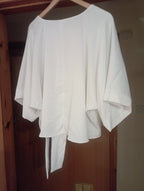 WOMEN'S RIVER ISLAND WHITE SMART CASUAL medium TOP