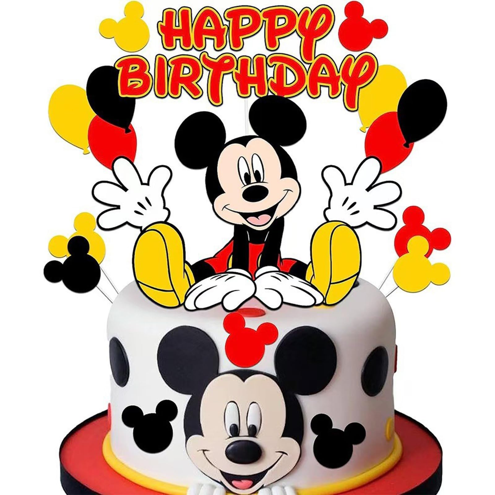 EBWHOLE Birthday Cake Toppers - Cute Mouse Decorations for Cakes & Cupcakes