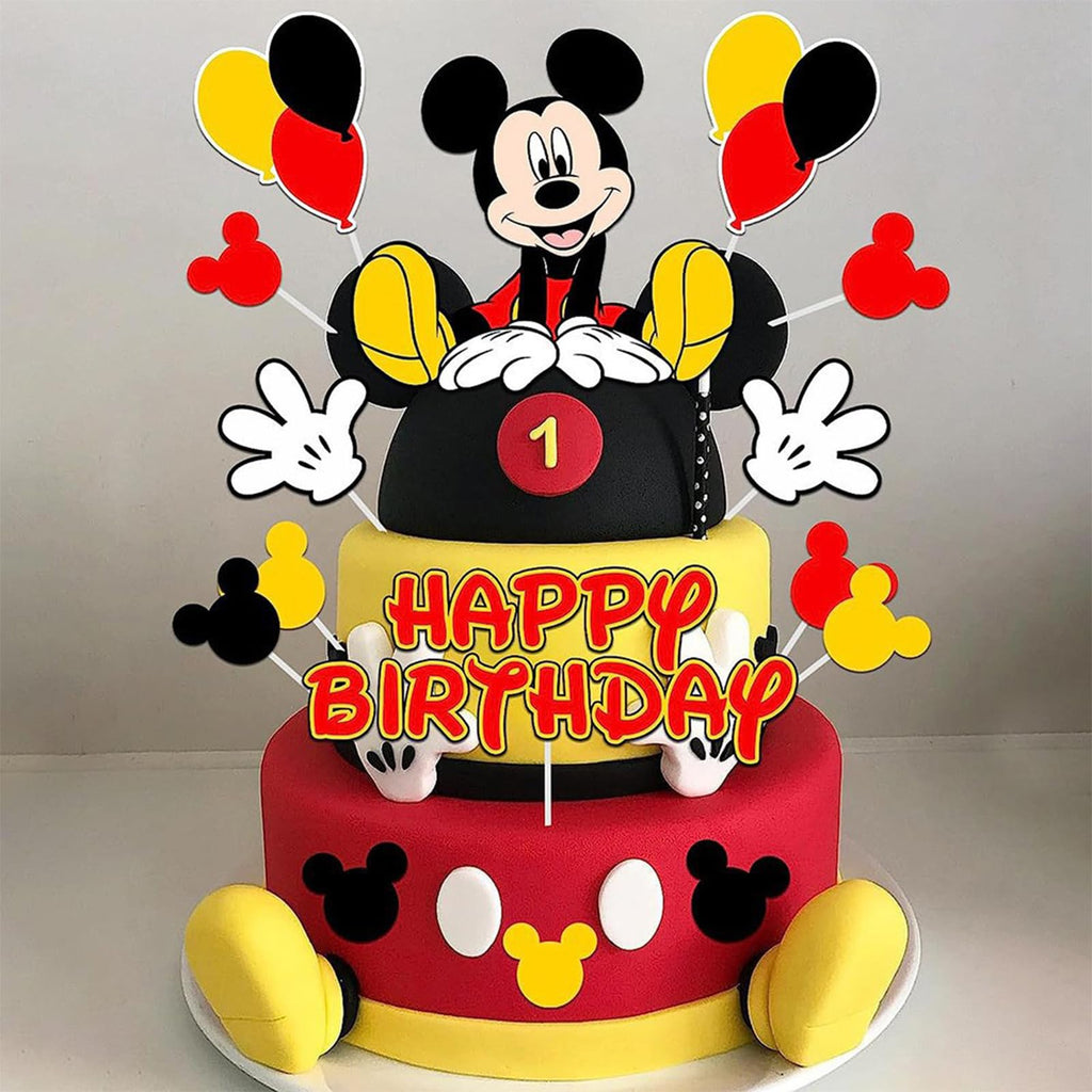 EBWHOLE Birthday Cake Toppers - Cute Mouse Decorations for Cakes & Cupcakes