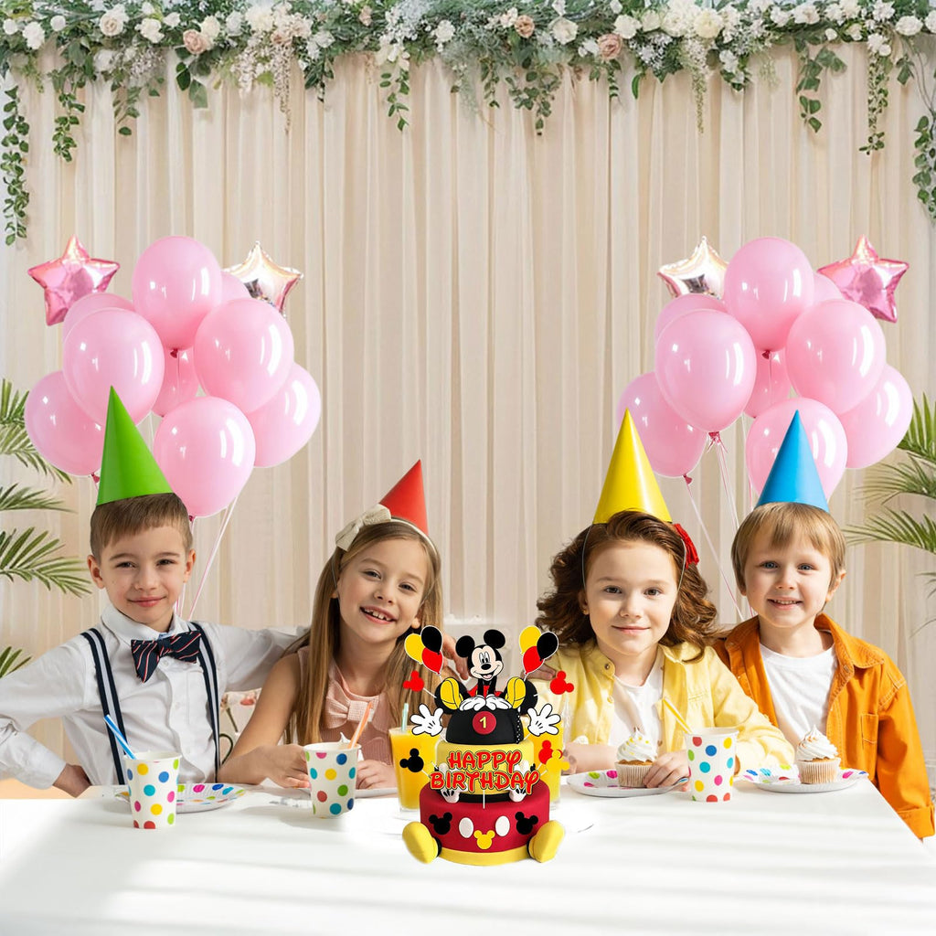 EBWHOLE Birthday Cake Toppers - Cute Mouse Decorations for Cakes & Cupcakes