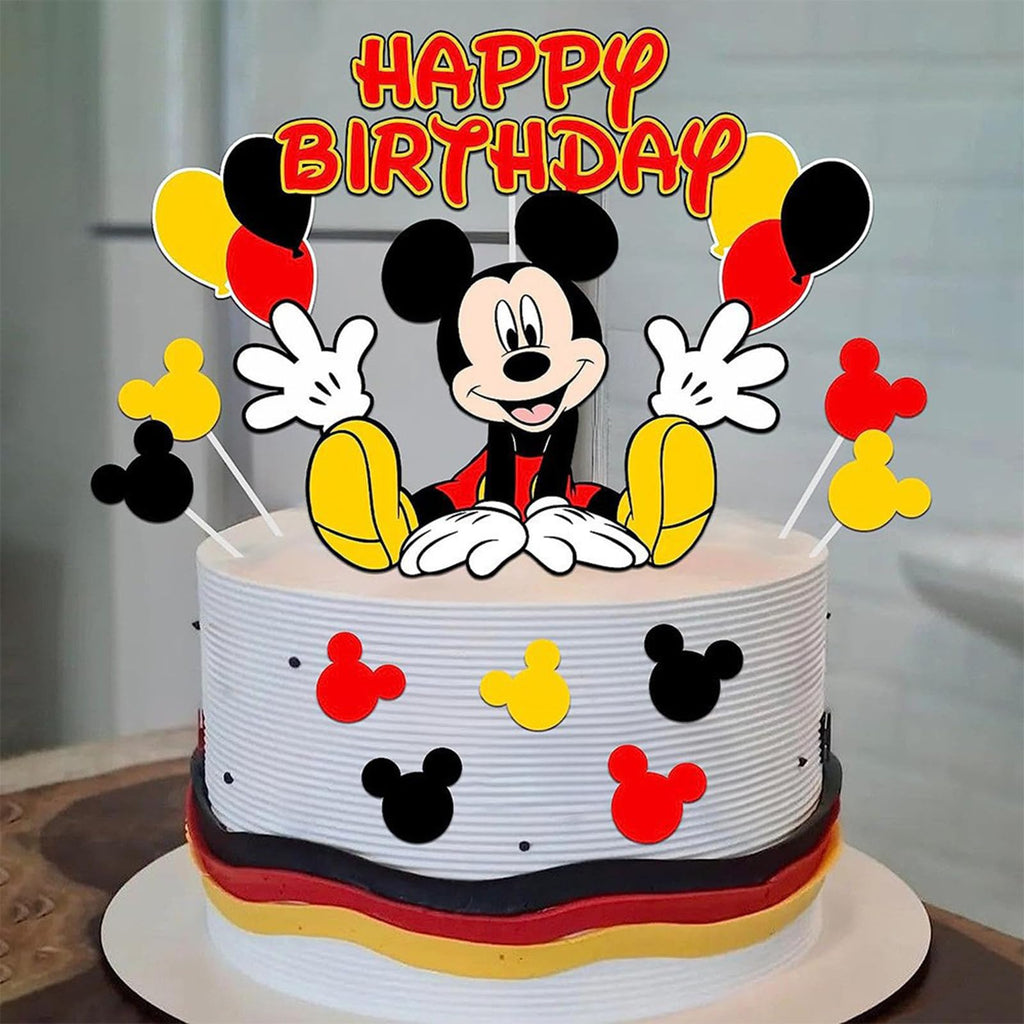EBWHOLE Birthday Cake Toppers - Cute Mouse Decorations for Cakes & Cupcakes