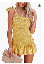 European And American Fold Ruffled Tied Dress
