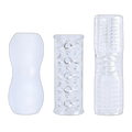 Transparent Ribbed Sleeve Masturbator
