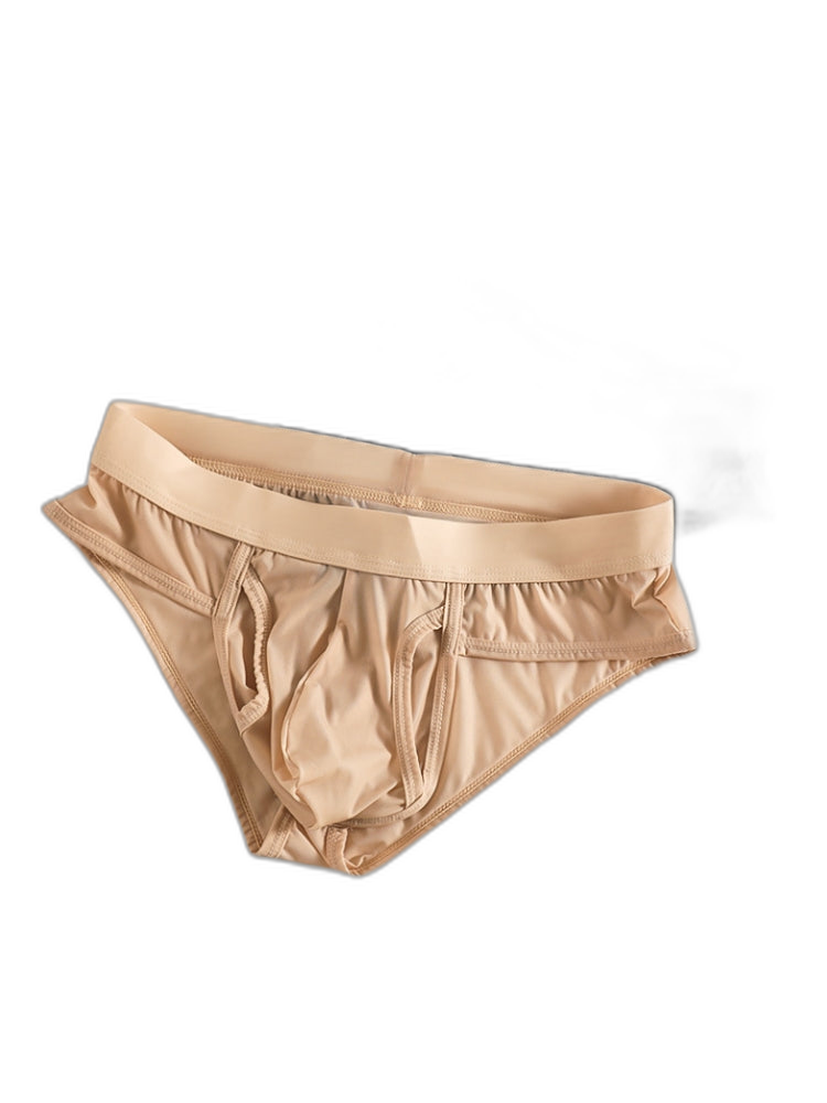 3 Pack Men's Fly Opening Supportive Pouch Stretch Premium Briefs