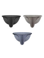 3 Pack Men's Low Rise Striped Camisole Briefs with Raised Pockets