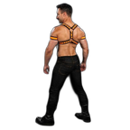 Mr.S Leather X-Factor Bold Color Body Harness | Orange
