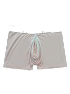 Men's Detachable Pouch Easy-Access Open Fly Modal Split-Crotch Boxers Briefs