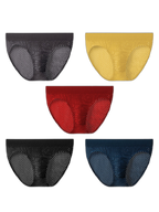 5 Pack Men’s Breathable Briefs In Mesh