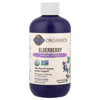 Garden of Life Organics Elderberry Immune Syrup – Sugar Free, 6.59 floz (195 mL) for Kids & Adults