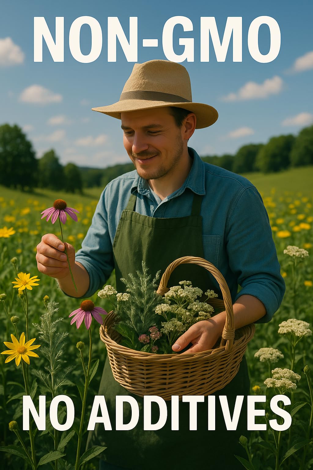Bio-Kräuter getrocknete Echinacea-Wurzel – Premium Echinacea Purpurea