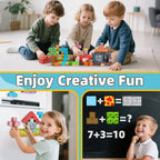 EchoPlan 150PCS Magnetic Blocks - Large 1-Inch Magnetic Building Toys for Kids Aged 3-10 | STEM & Sensory Play