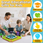 EchoPlan 150PCS Magnetic Blocks - Large 1-Inch Magnetic Building Toys for Kids Aged 3-10 | STEM & Sensory Play