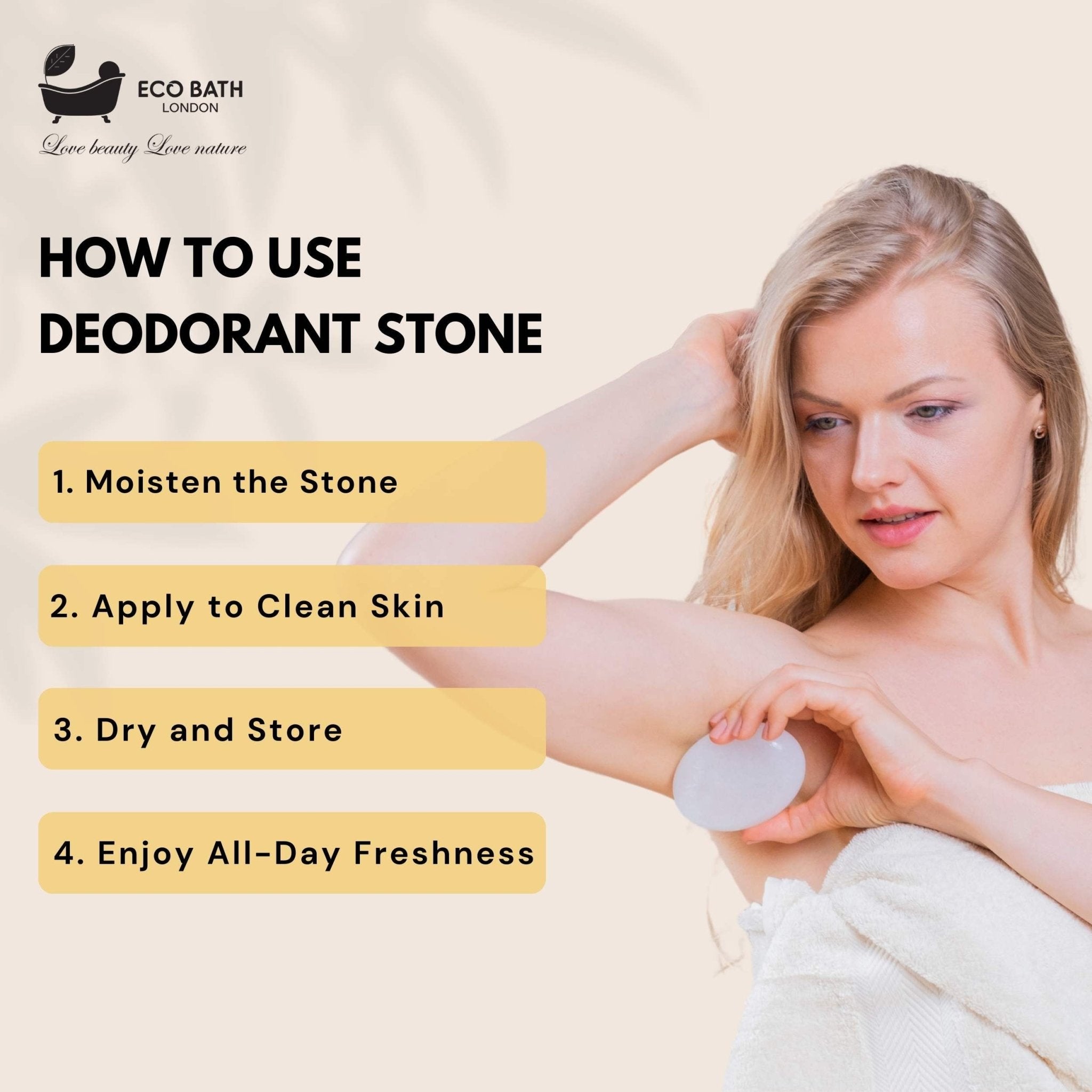 Eco Bath Natural Deodorant Stone (160gr)