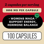 Complete Natural Products Organic Red Maca Root Capsules - 800mg Gelatinized, 2-Pack