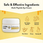 ECZEMA HONEY Multi Peptide Eye Cream — Anti-Aging Eye Care for Dark Circles & Puffiness (0.5 oz)