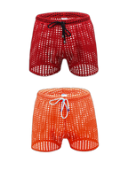 2 Pack Men's Breathable Mesh Odor-Control Seamless Comfort Midway Briefs