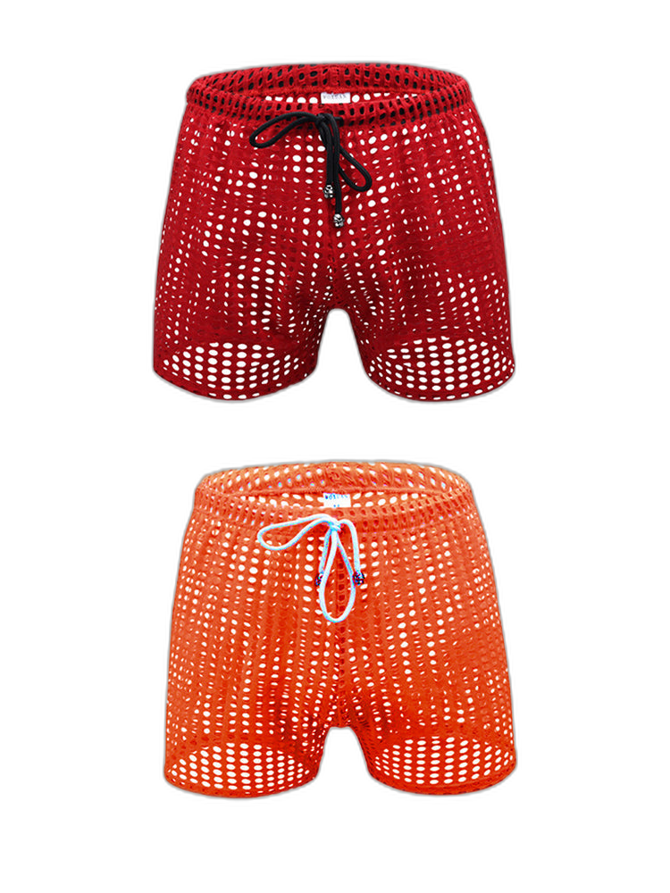 2 Pack Men's Breathable Mesh Odor-Control Seamless Comfort Midway Briefs