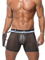 Men's Ice Silk Hip Hollow Mesh Boxer Briefs
