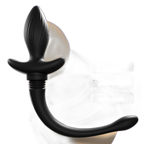 Zoe - Vibrating Butt Plug - Puppy Tail Butt Plug - 10 Frequency Vibrating Anal Toy