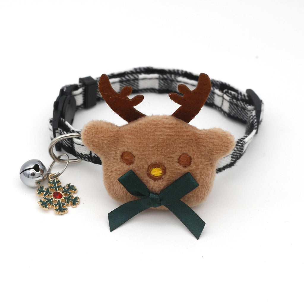 Object Bow Collar Dog Plaid Christmas