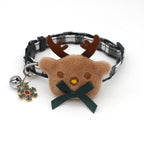 Object Bow Collar Dog Plaid Christmas