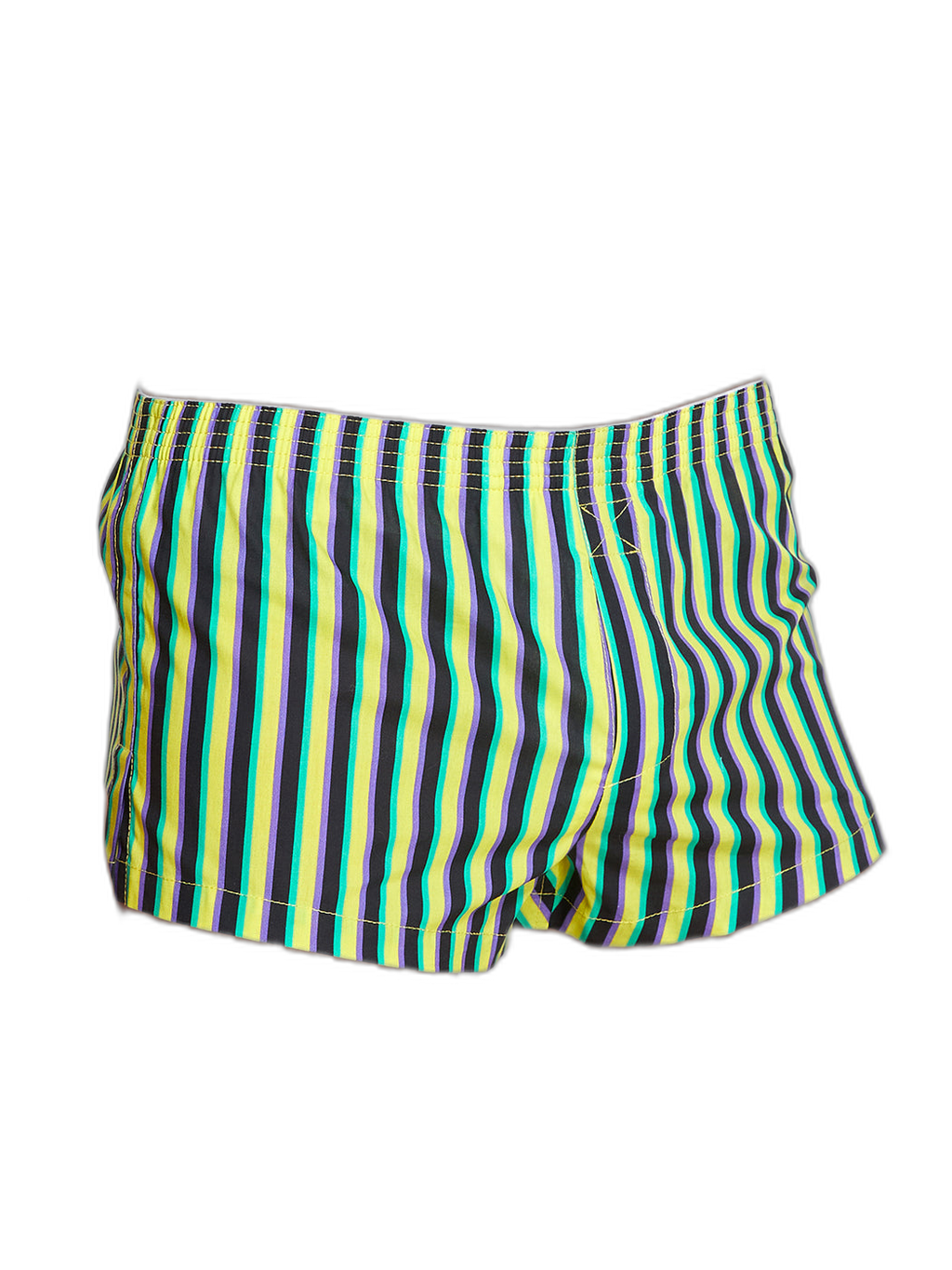 Men's Color Stripes Boxers With Fly
