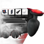 Puck - 12 Frequency Vibrating Butt Plug  - Remote Control Anal Plug - Anal Dilator - Soft Silicone Anal Toy