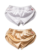 2 Pack Men's Home Loose-Fit Solid Color Seamless Smooth Boxers