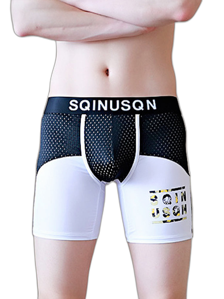 Men's Anti-Chafing Sports Boxer Briefs with Spacious Pouch