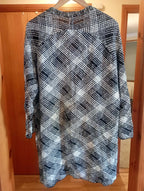 WOMEN'S GEORGE 3/4 JACKET Medium size BLACK AND WHITE