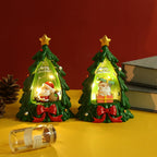 Christmas Tree Luminous Ornaments Scene Layout Decoration Christmas Resin Crafts Valentine Christmas Gifts Christmas Ornaments