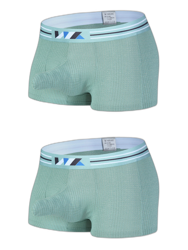 2 Pack Separated Pouch Comfy Mens Boxer Briefs