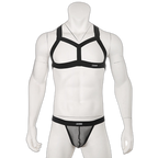 Chest Harness + Mesh Jockstrap Erotic Clubwear