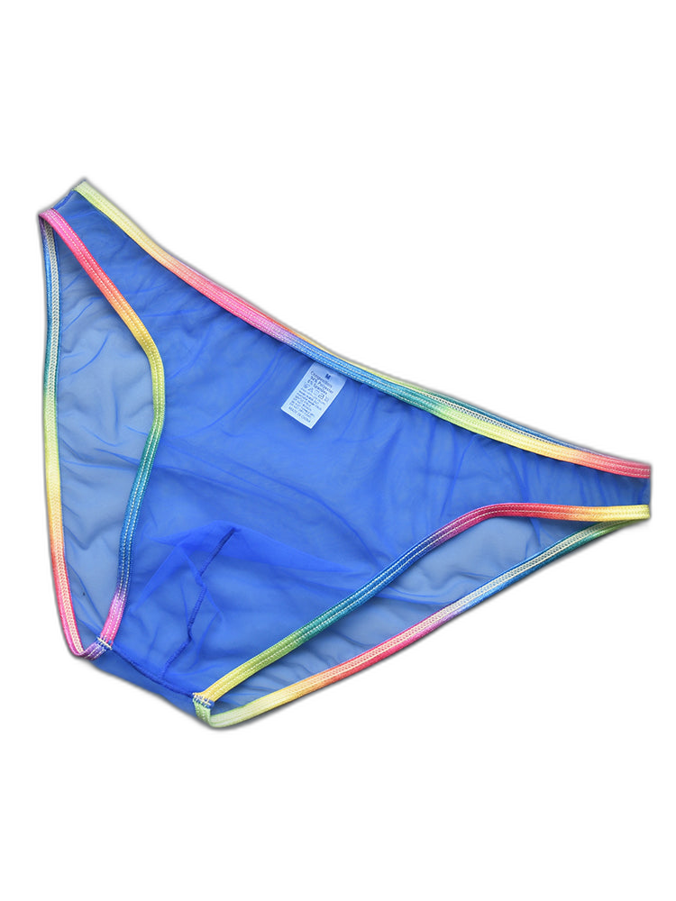 3-pack Men's Ultra-sheer Rainbow-edge Mesh Briefs