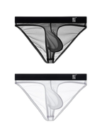 Men's Sexy Transparent Suspender Briefs