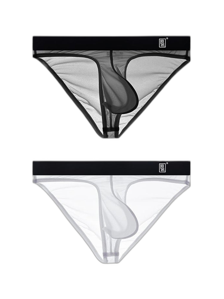 Men's Sexy Transparent Suspender Briefs