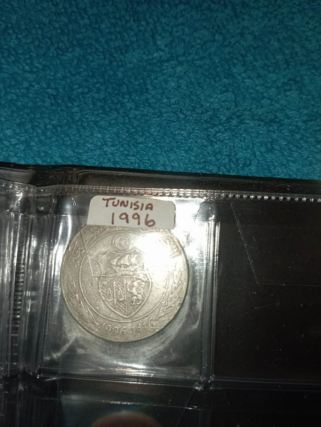 BLACK COIN BOOK INCLUDES 6 COINS