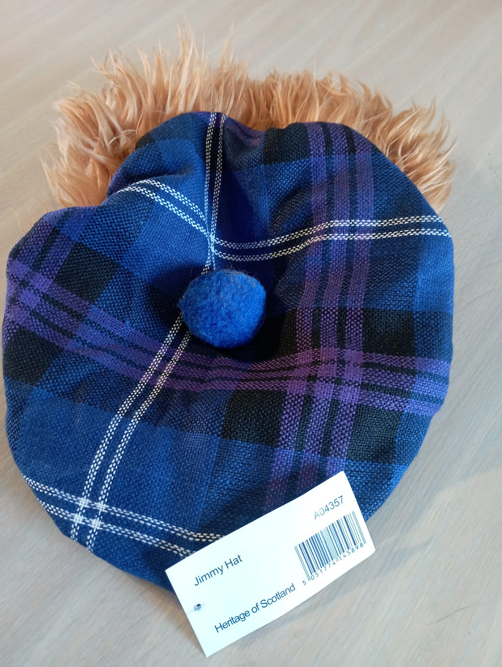SCOTTISH JIMMY HAT with GINGER HAIR (NEW)